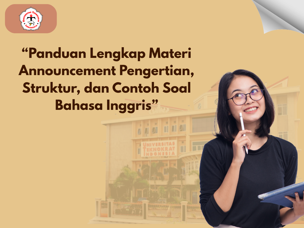 “Panduan Lengkap Materi Announcement Pengertian, Struktur, dan Contoh Soal Bahasa Inggris”