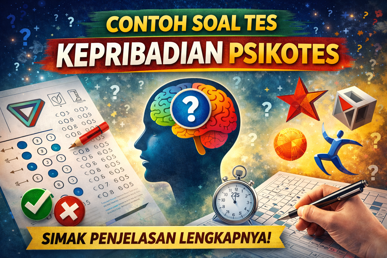 Contoh Soal Tes Kepribadian Psikotes