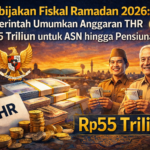 Anggaran THR Rp55 Triliun untuk ASN hingga Pensiunan