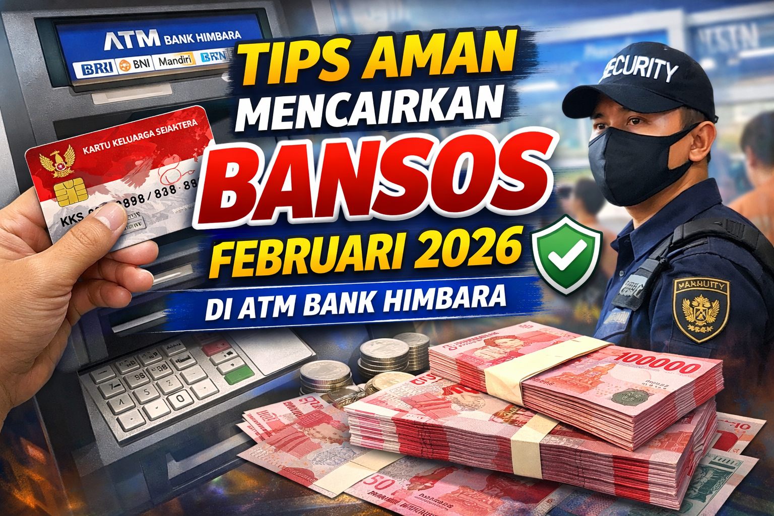 Tips Aman Mencairkan Bansos Februari 2026 di ATM Bank Himbara