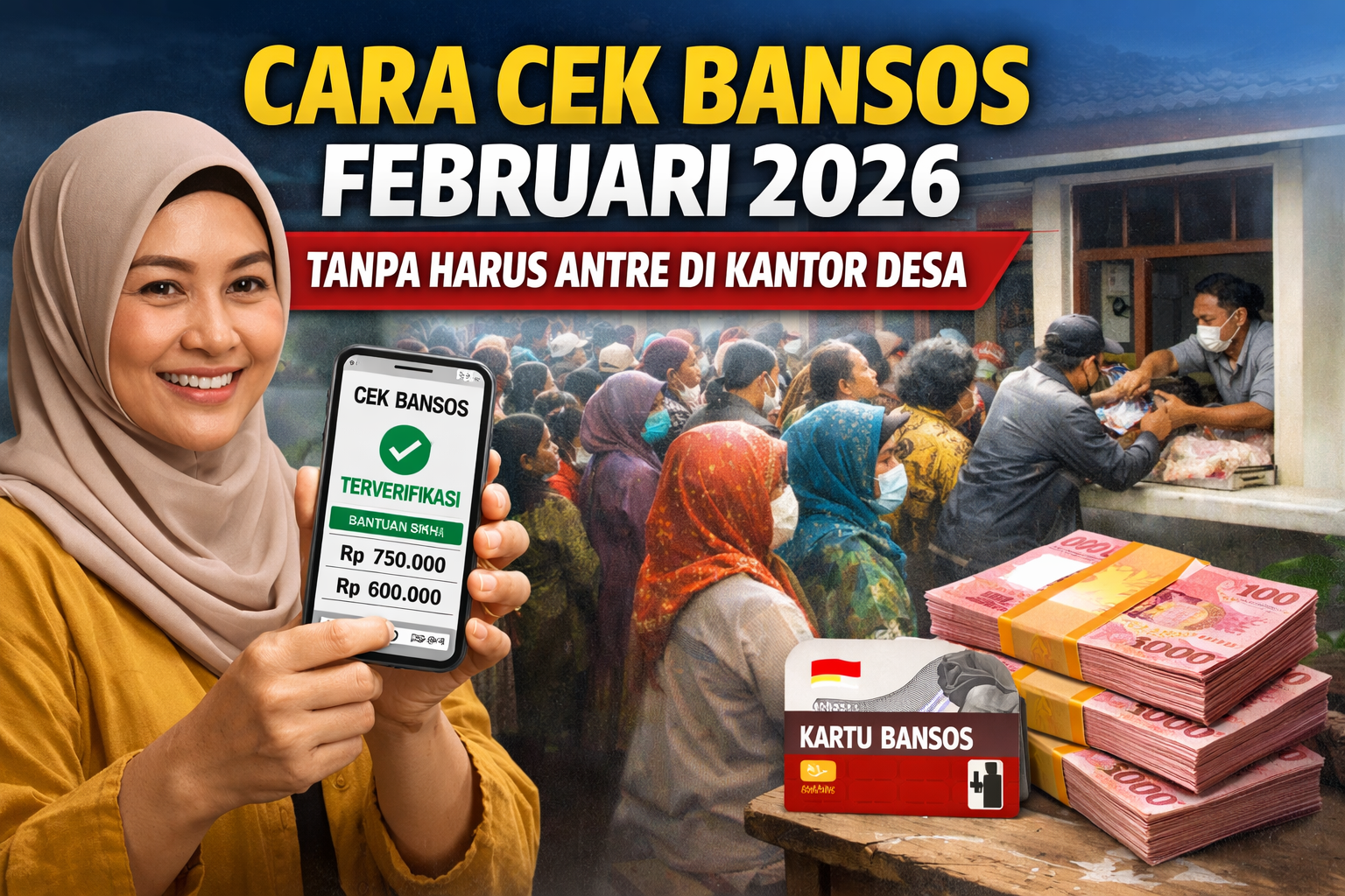 Cara Cek Bansos Februari 2026 Tanpa Harus Antre di Kantor Desa