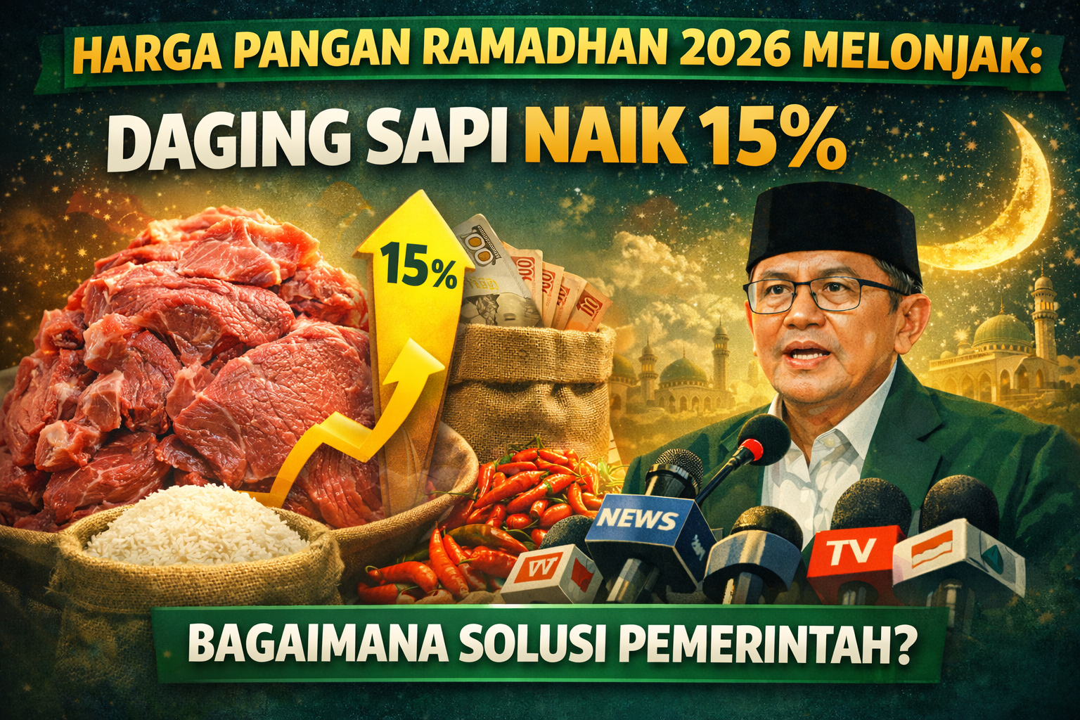 Harga Pangan Ramadhan 2026 Melonjak
