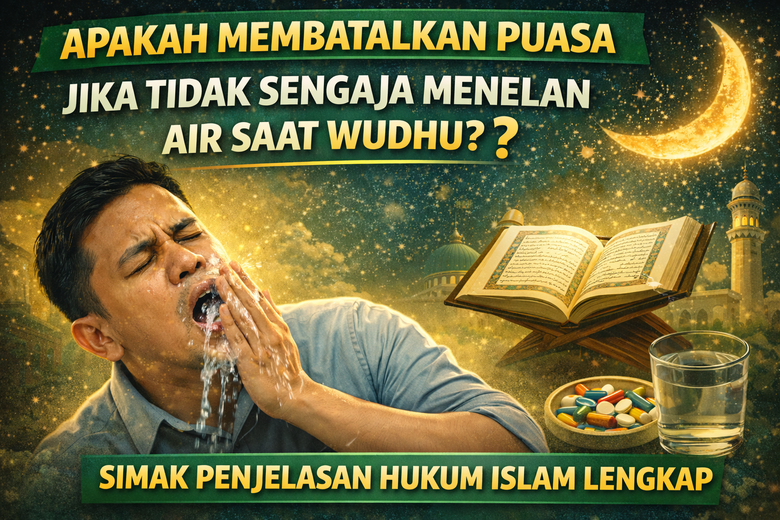 Menelan Air Saat Wudhu