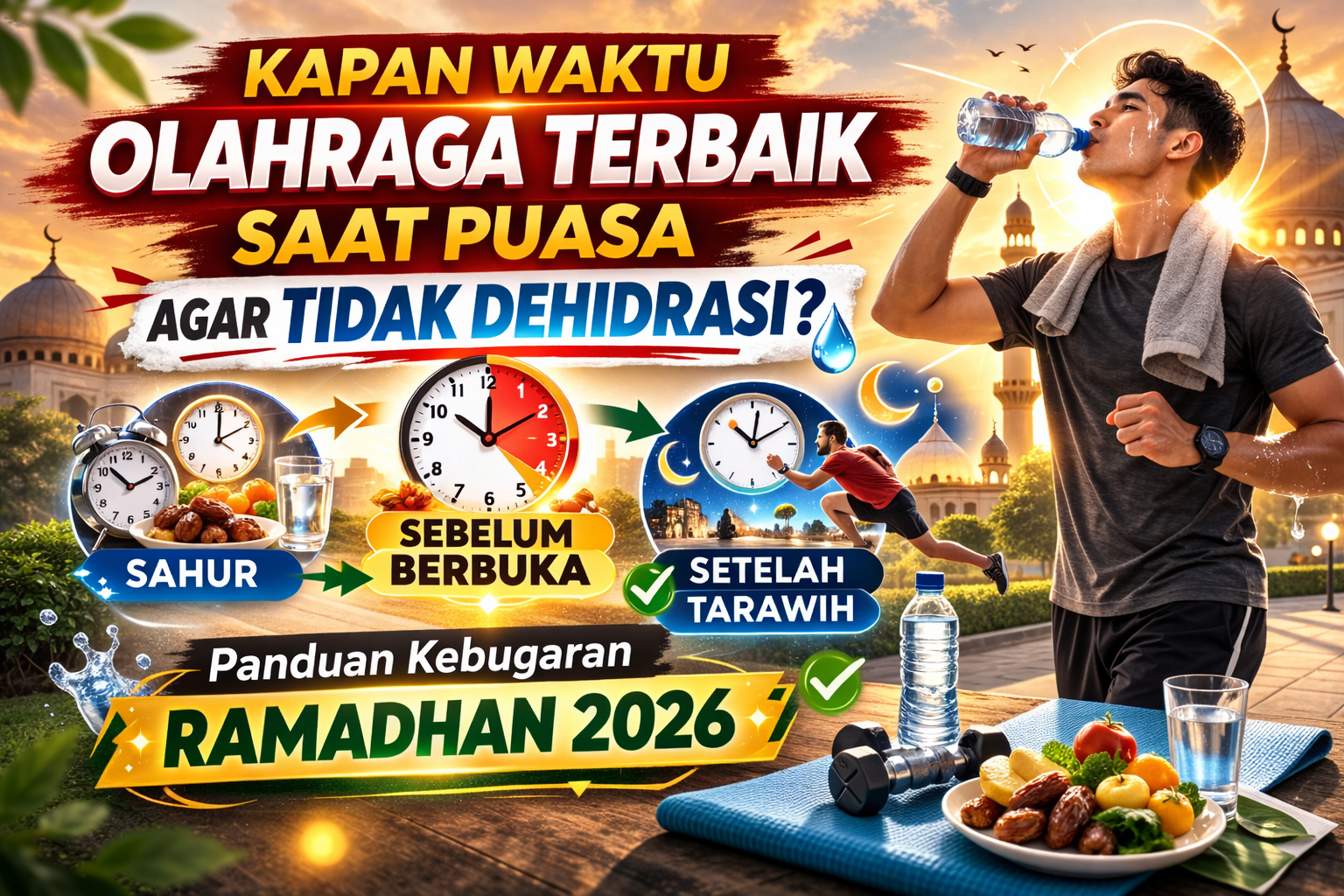 Waktu Olahraga Terbaik saat Puasa