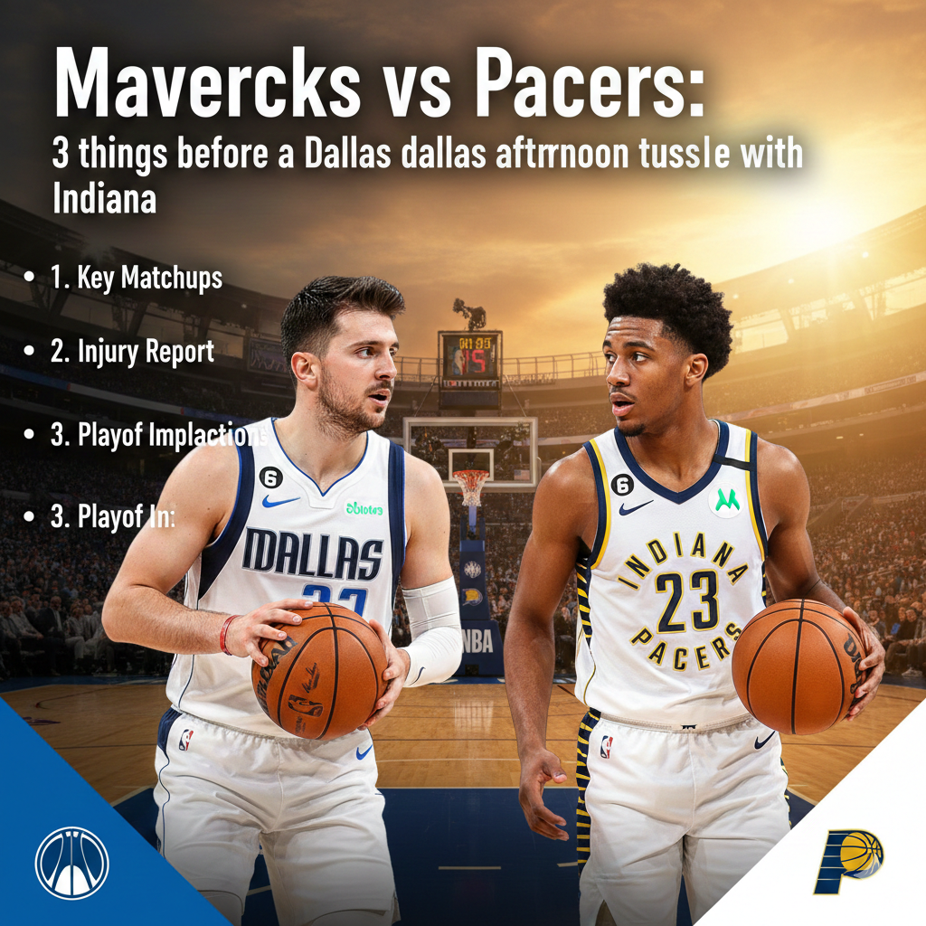 Mavericks vs Pacers: 3 things before a Dallas afternoon tussle with Indiana