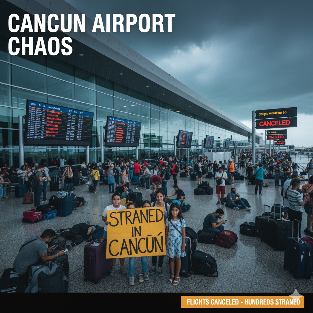Is Cancún airport open? Flights canceled, delayed as hundreds of travelers are stranded
