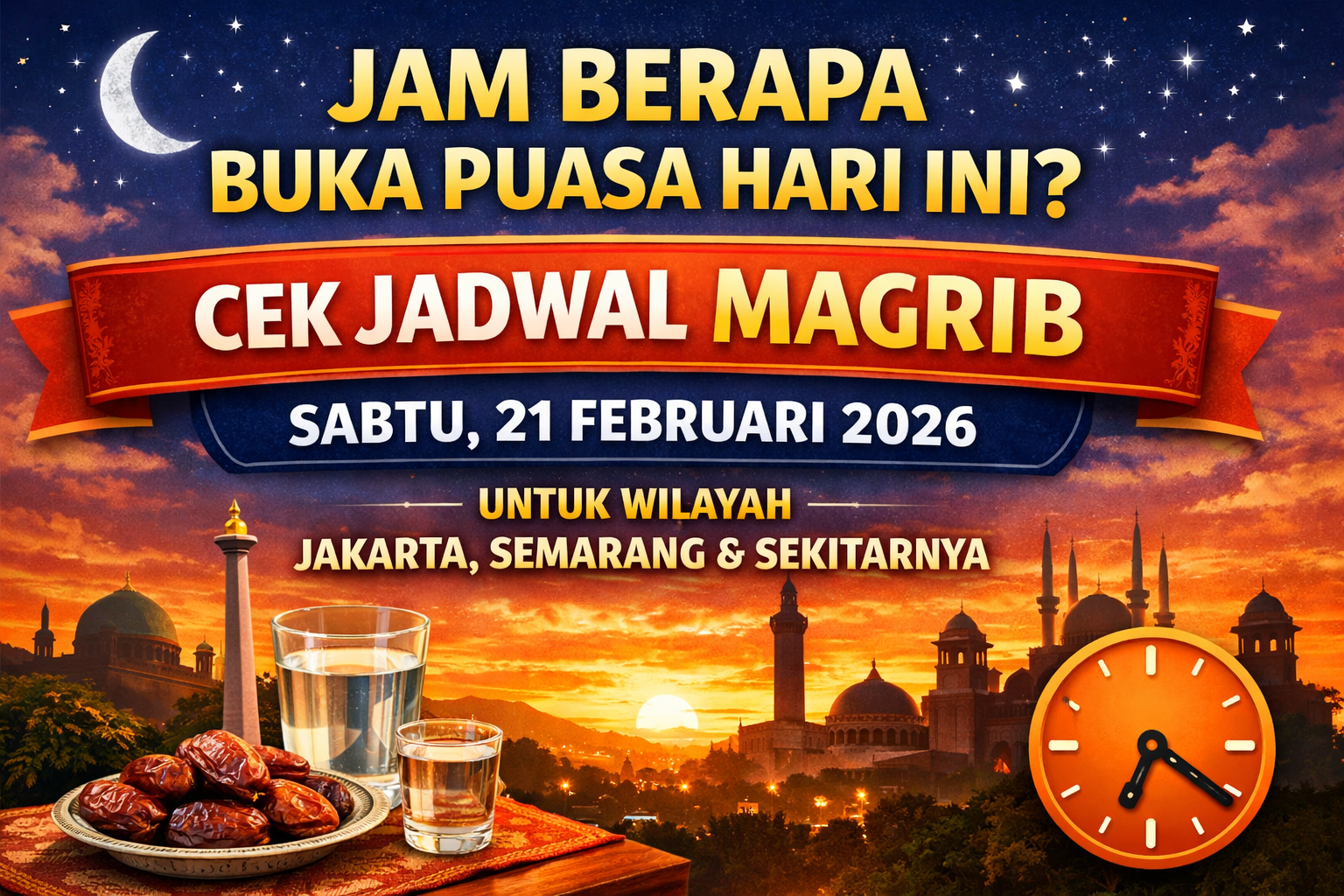 Jam Berapa Buka Puasa Hari Ini