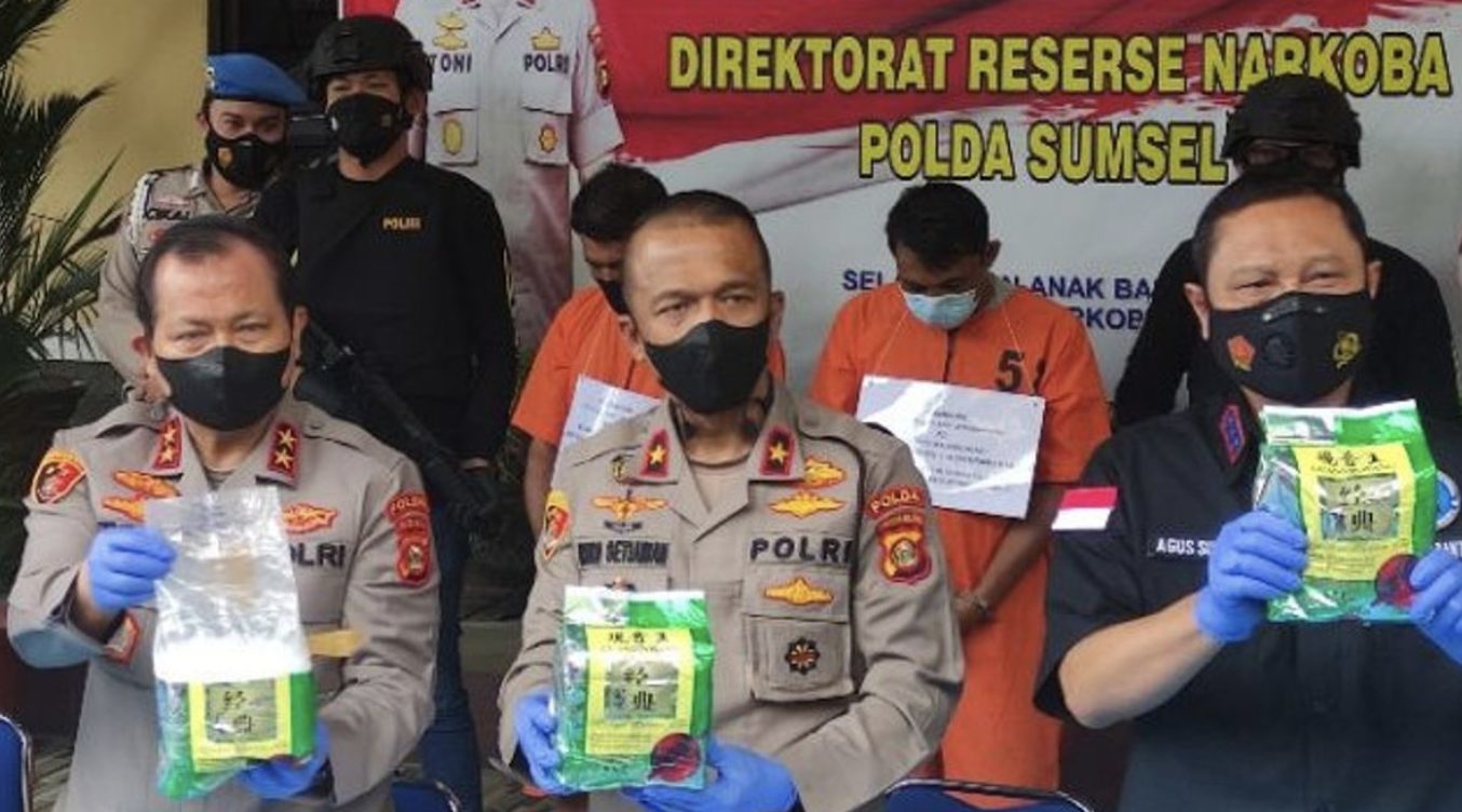 Operasi Besar Polda Sumsel: Pengedar Narkoba Ribu Miliar Ditangkap di Palembang