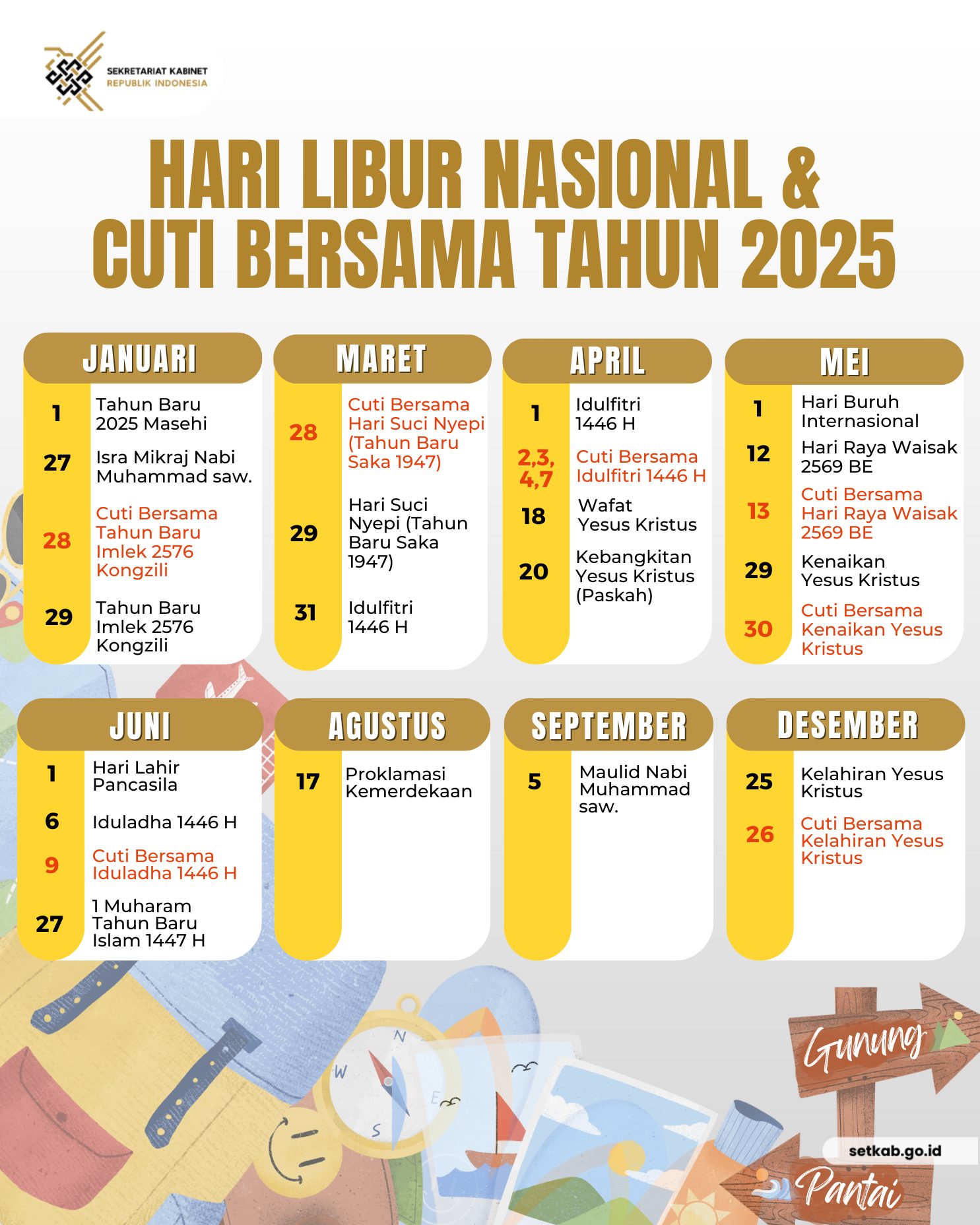 1 Juni Libur: Informasi Lengkap tentang Hari Libur Nasional dan Cuti Bersama