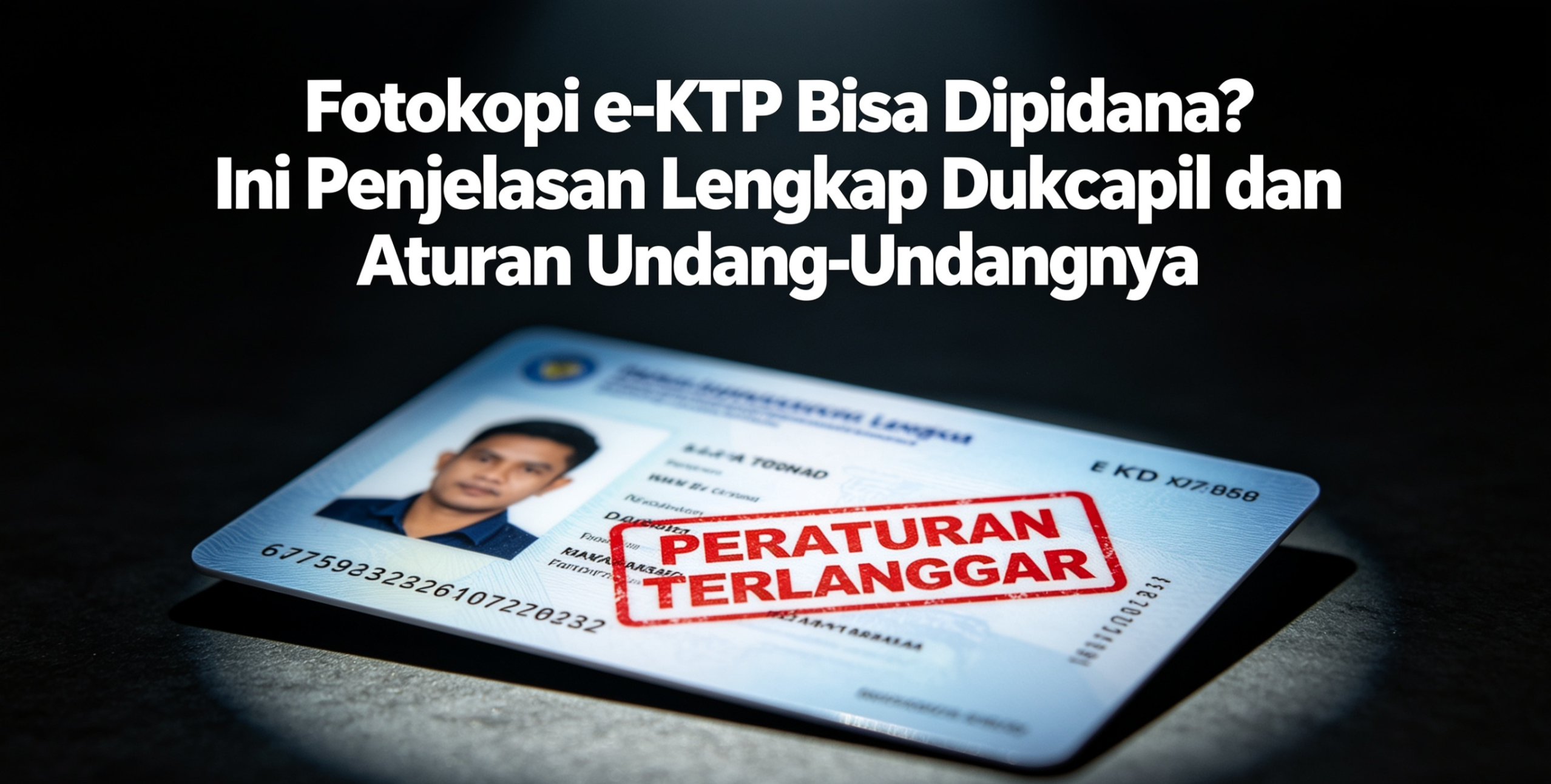 Fotokopi e-KTP Dipidana