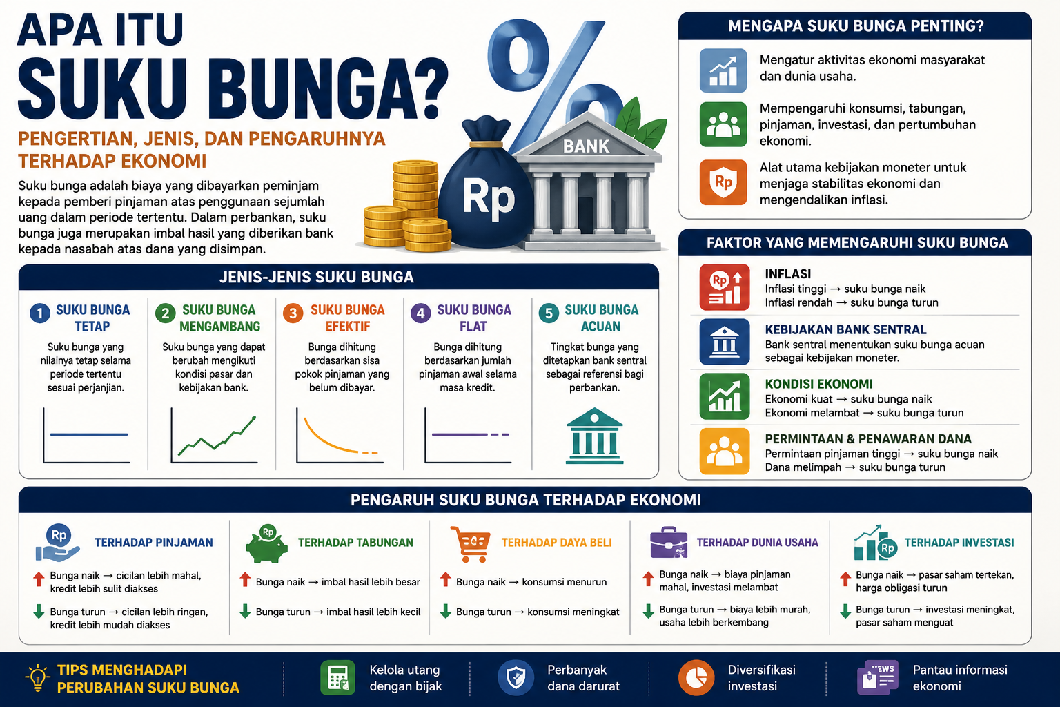 Apa Itu Suku Bunga? Pengertian, Jenis, dan Pengaruhnya terhadap Ekonomi