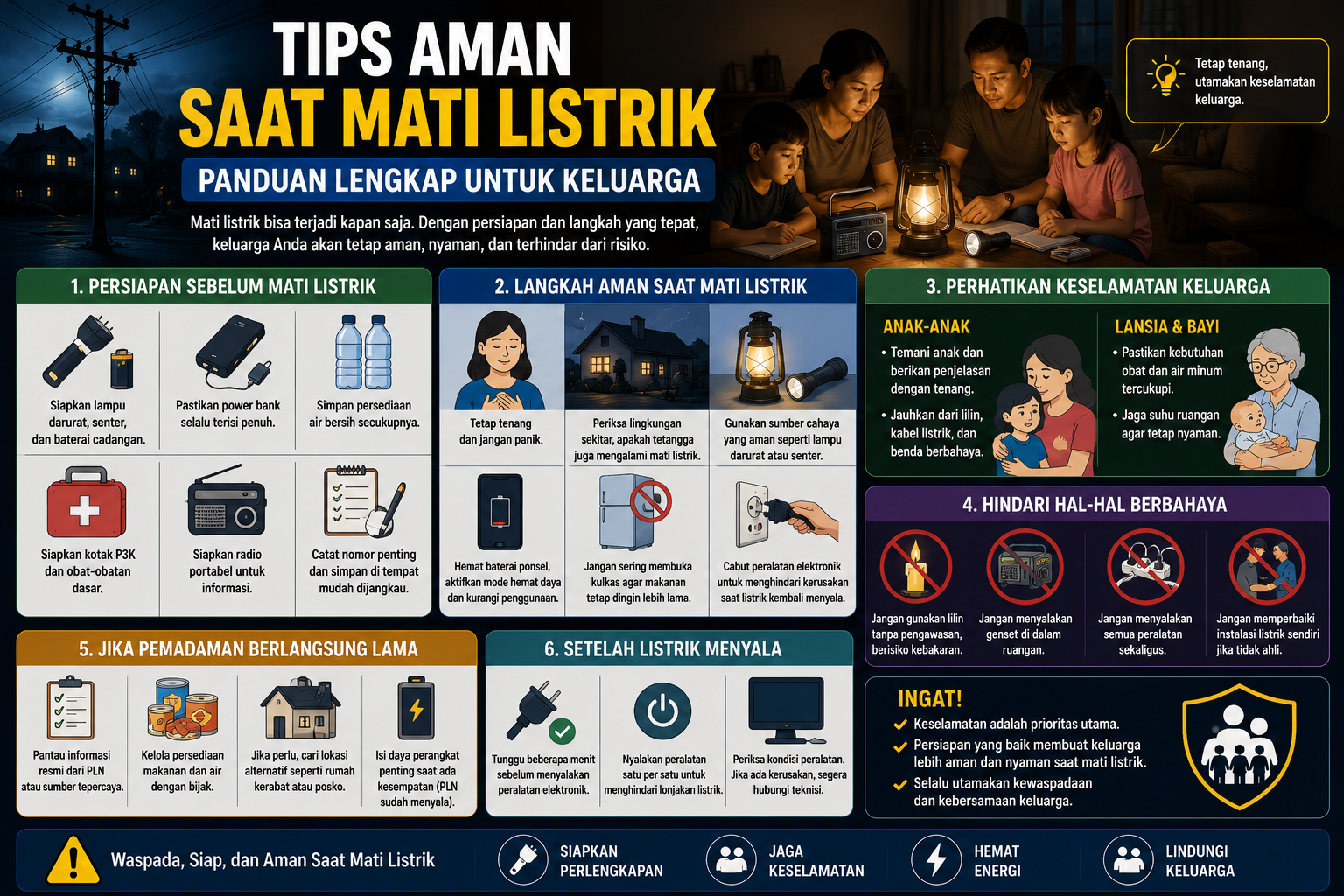 Tips Aman Saat Mati Listrik: Panduan Lengkap untuk Keluarga