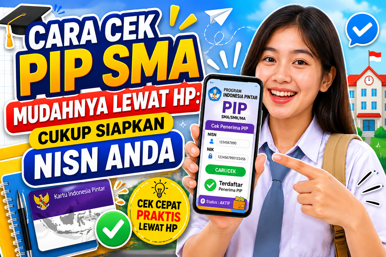 Cara Cek PIP SMA Mudahnya Lewat HP: Cukup Siapkan NISN Anda
