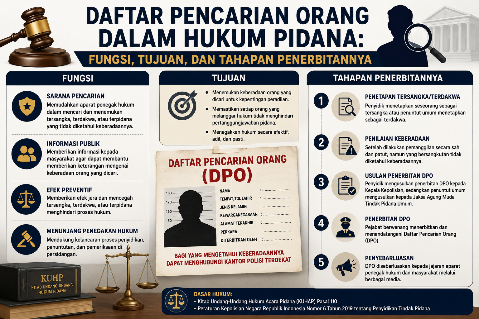 Daftar Pencarian Orang dalam Hukum Pidana: Fungsi, Tujuan, dan Tahapan Penerbitannya