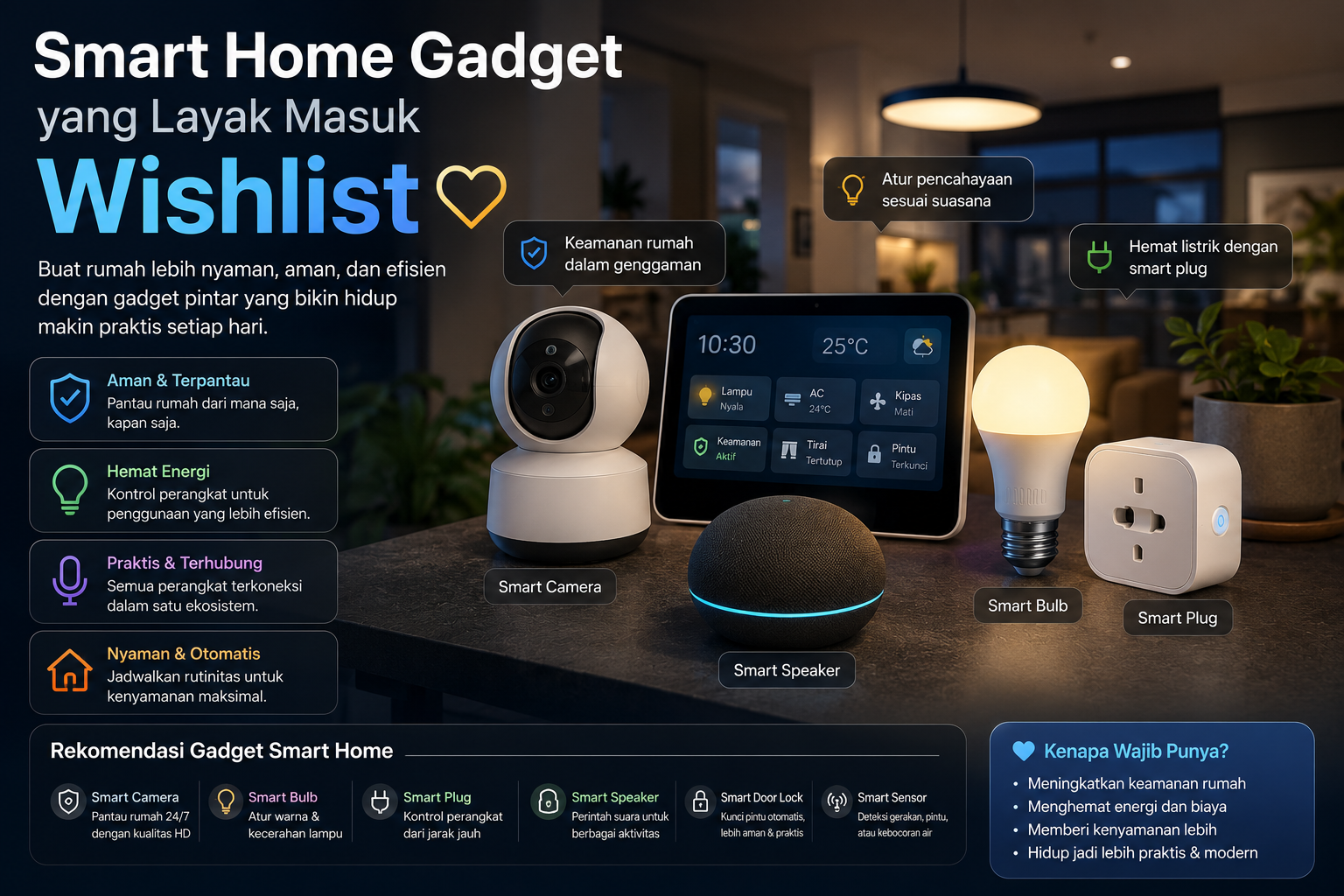 Smart Home Gadget yang Layak Masuk Wishlist: Panduan Rumah Pintar Masa Kini
