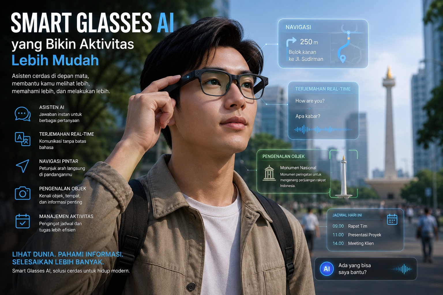 Smart Glasses AI yang Bikin Aktivitas Lebih Mudah: Selamat Tinggal Layar Smartphone!
