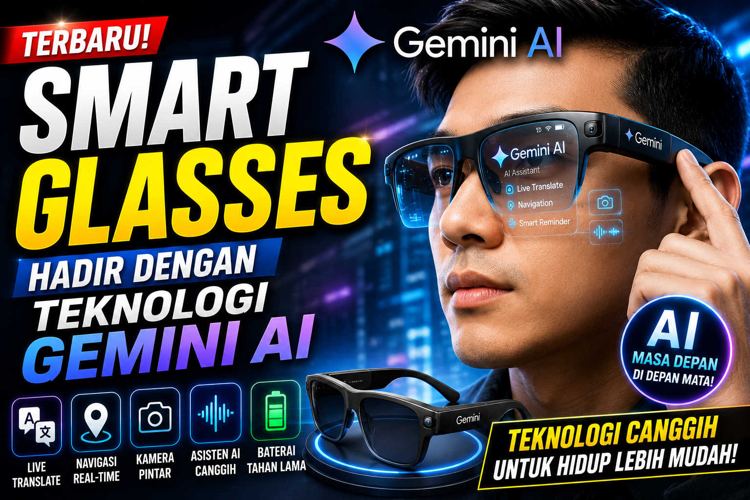 Smart Glasses Terbaru Hadir dengan Teknologi Gemini AI