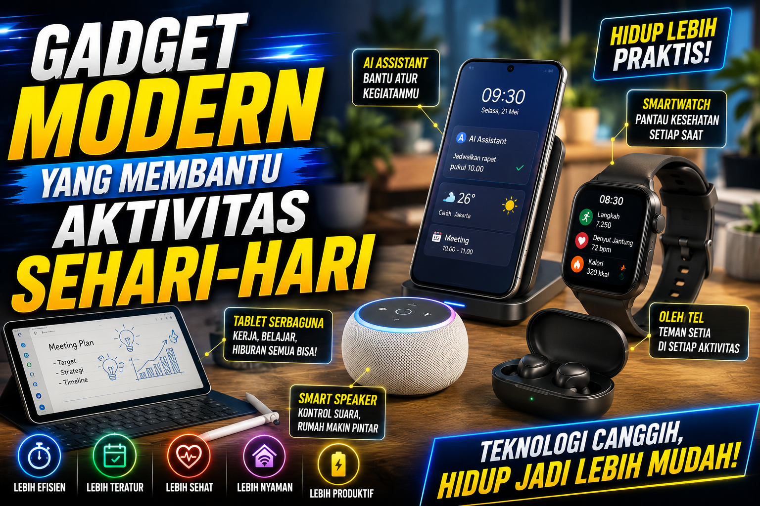 Gadget Modern yang Membantu Aktivitas Sehari-hari