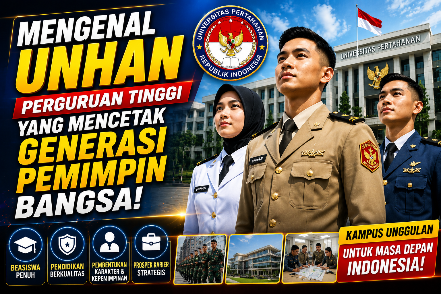 Mengenal Unhan, Perguruan Tinggi yang Mencetak Generasi Pemimpin Bangsa