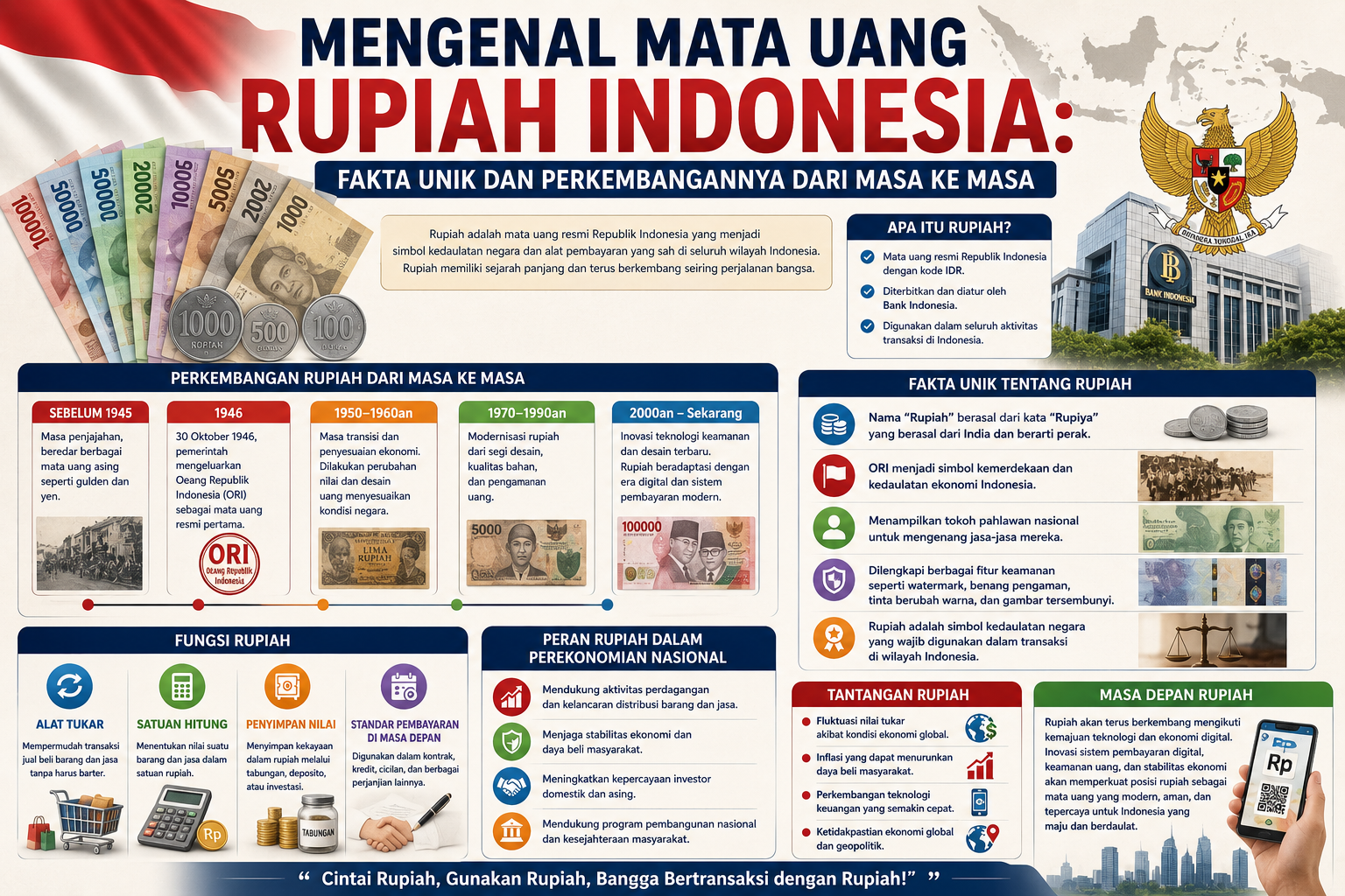 Mengenal Mata Uang Rupiah Indonesia: Fakta Unik dan Perkembangannya dari Masa ke Masa
