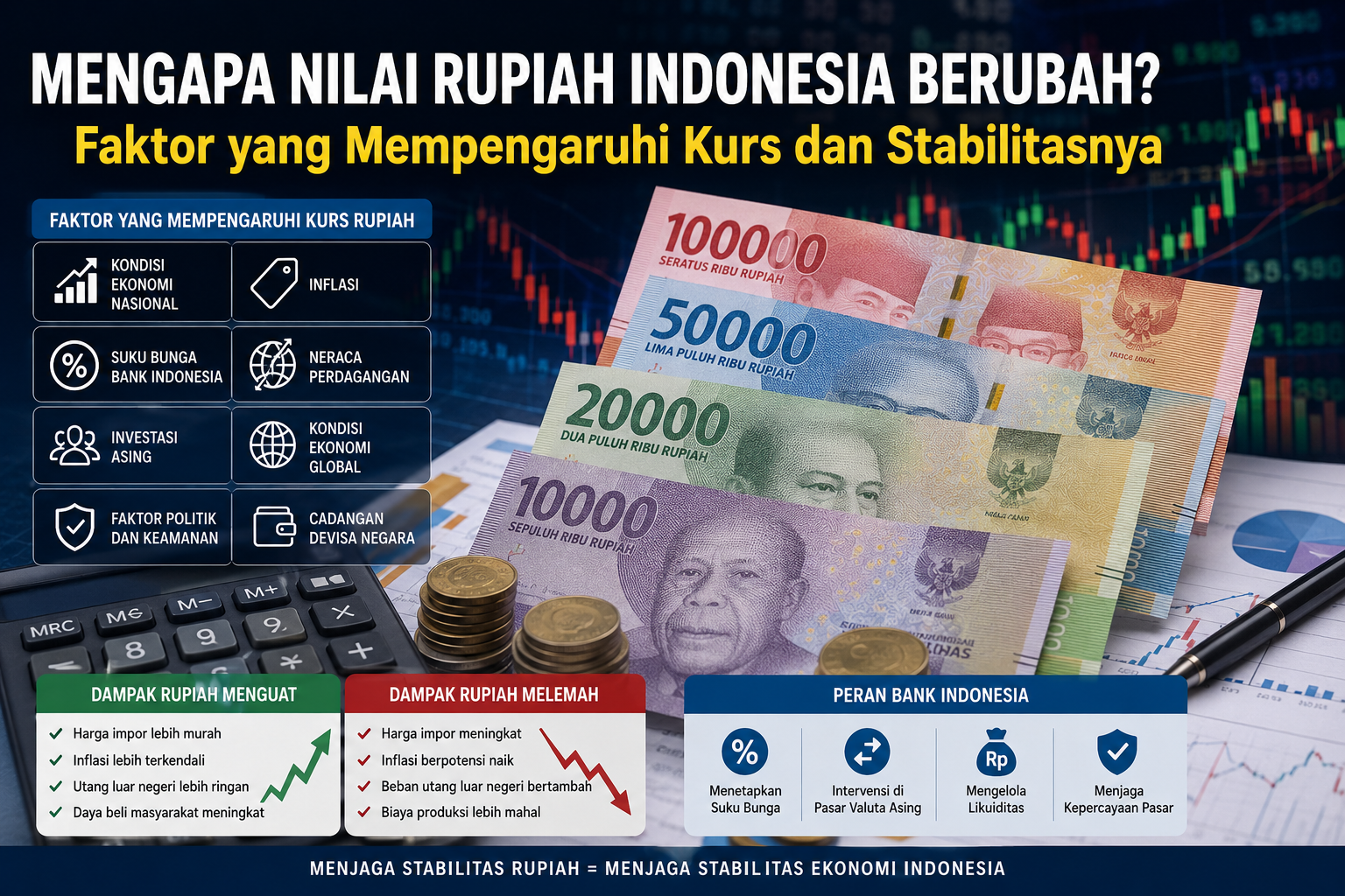 Mengapa Nilai Rupiah Indonesia Berubah? Faktor yang Mempengaruhi Kurs dan Stabilitasnya