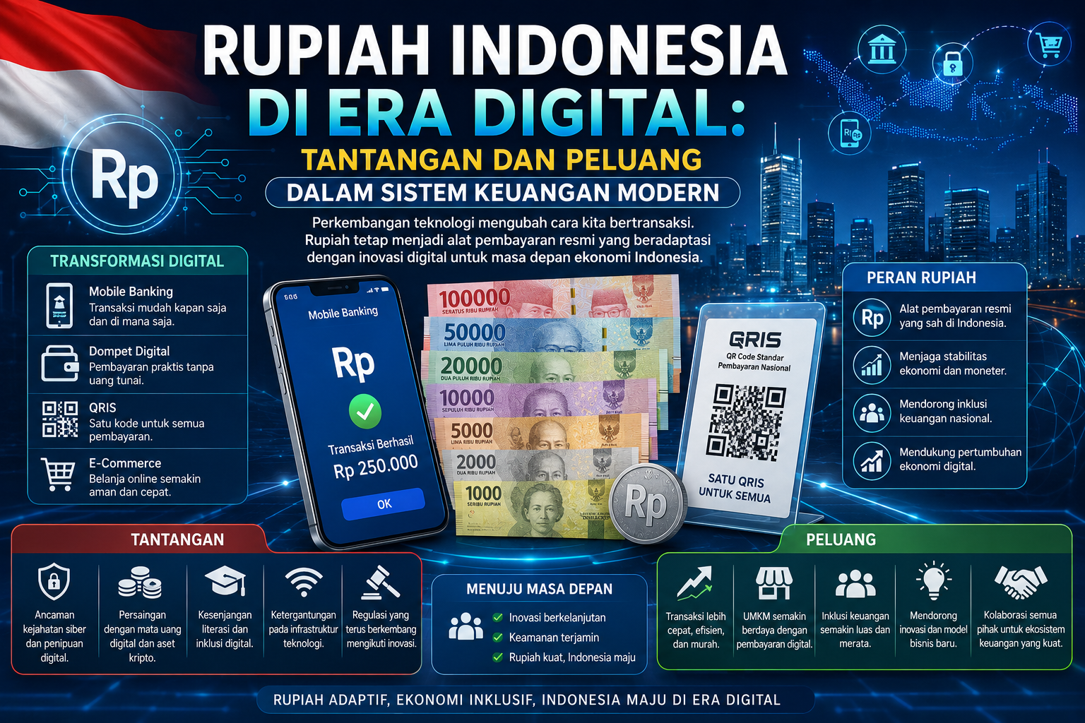 Rupiah Indonesia di Era Digital: Tantangan dan Peluang dalam Sistem Keuangan Modern