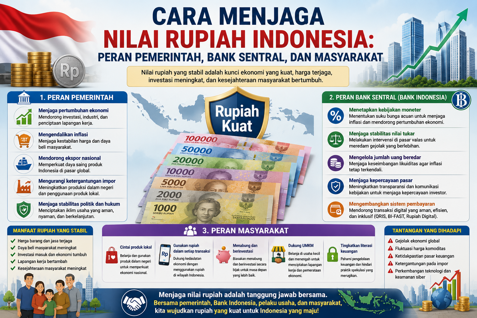 Cara Menjaga Nilai Rupiah Indonesia: Peran Pemerintah, Bank Sentral, dan Masyarakat