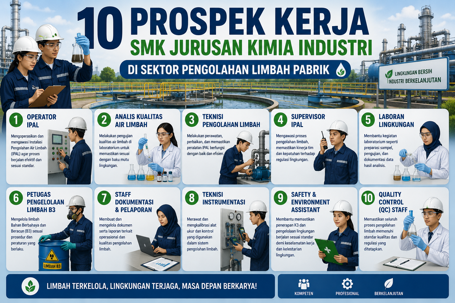 10 Prospek Kerja SMK Jurusan Kimia Industri di Sektor Pengolahan Limbah Pabrik