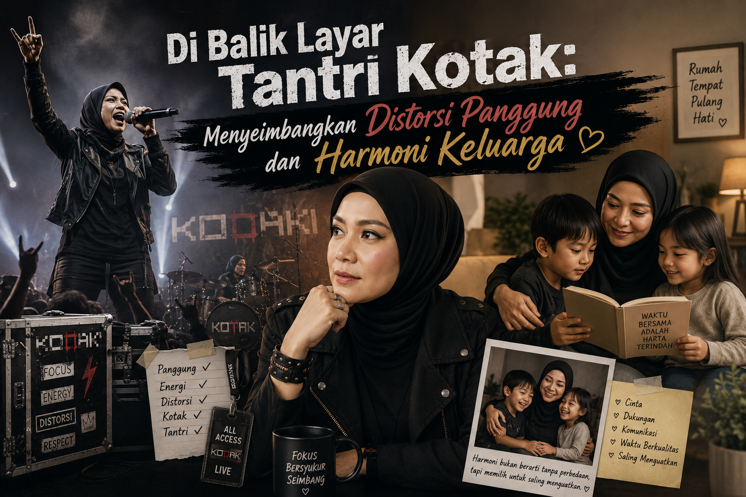 Di Balik Layar Tantri Kotak: Menyeimbangkan Distorsi Panggung dan Harmoni Keluarga