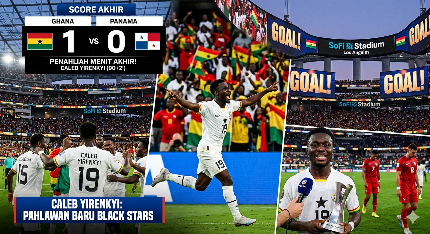 Skor Ghana vs Panama Hari Ini: Jalannya Pertandingan dan Statistik Lengkap