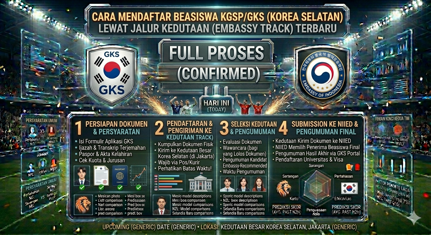 Cara Mendaftar Beasiswa KGSP/GKS Korea Selatan Lewat Jalur Kedutaan (Embassy Track) Terbaru