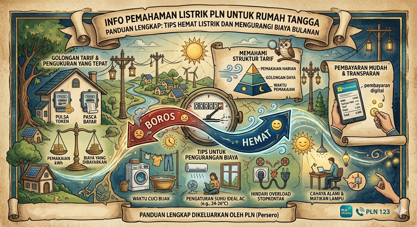 Info Pemahaman Listrik PLN untuk Rumah Tangga: Tips Hemat Listrik dan Mengurangi Biaya Bulanan