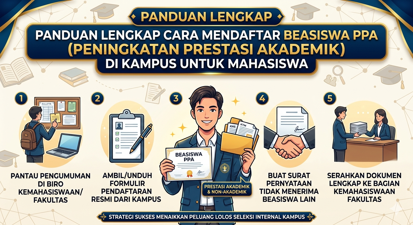 Cara Mendaftar Beasiswa PPA (Peningkatan Prestasi Akademik) di Kampus