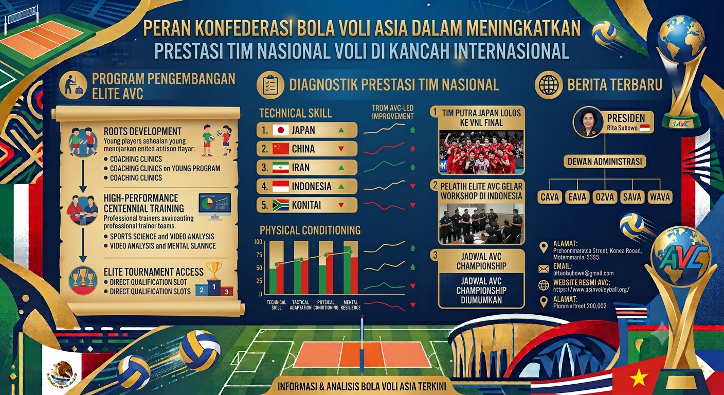 Peran Konfederasi Bola Voli Asia dalam Meningkatkan Prestasi Tim Nasional Voli di Kancah Internasional