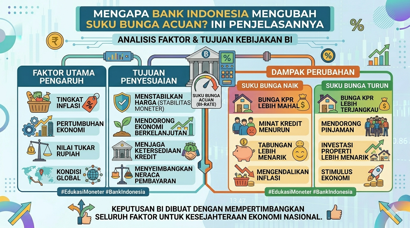 Mengapa Bank Indonesia Mengubah Suku Bunga Acuan? Ini Penjelasannya