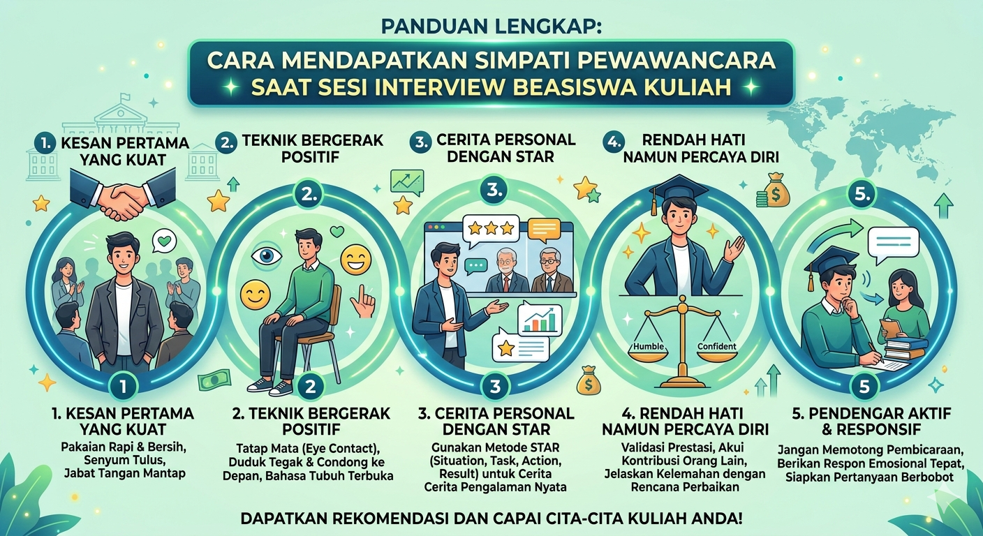 Cara Mendapatkan Simpati Pewawancara Saat Sesi Interview Beasiswa Kuliah