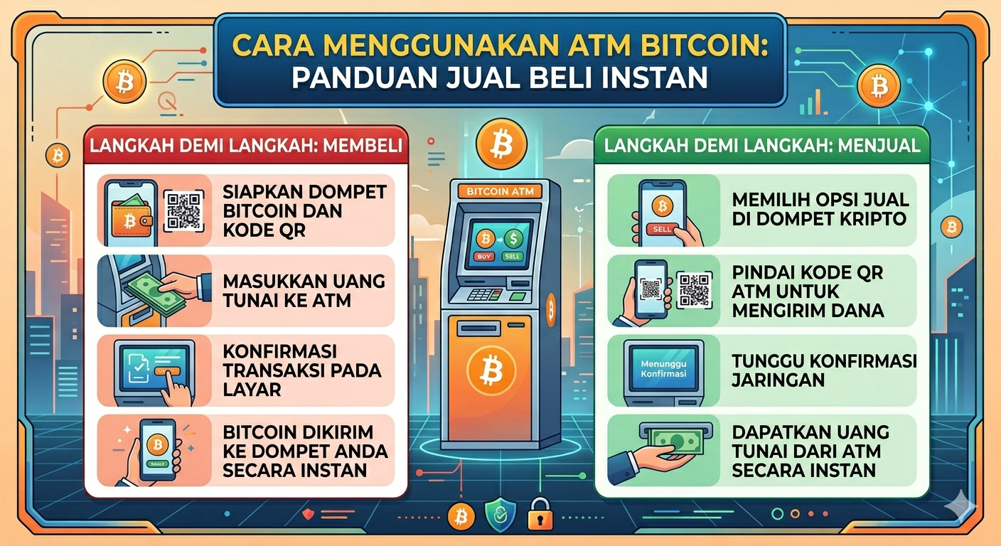Cara Menggunakan ATM Bitcoin untuk Pemula: Panduan Jual Beli Instan