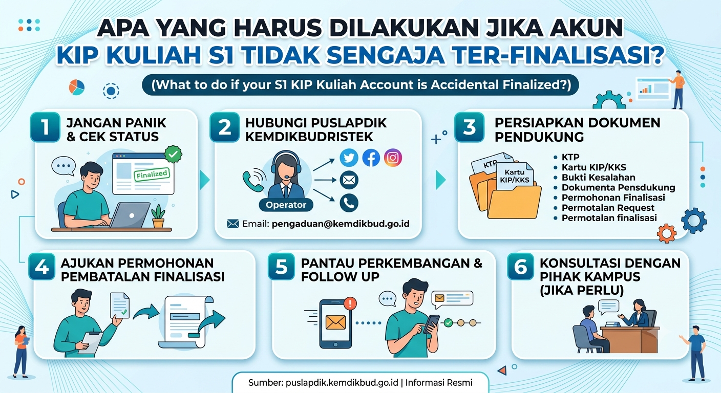 Apa yang Harus Dilakukan Jika Akun KIP Kuliah S1 Tidak Sengaja Ter-finalisasi?