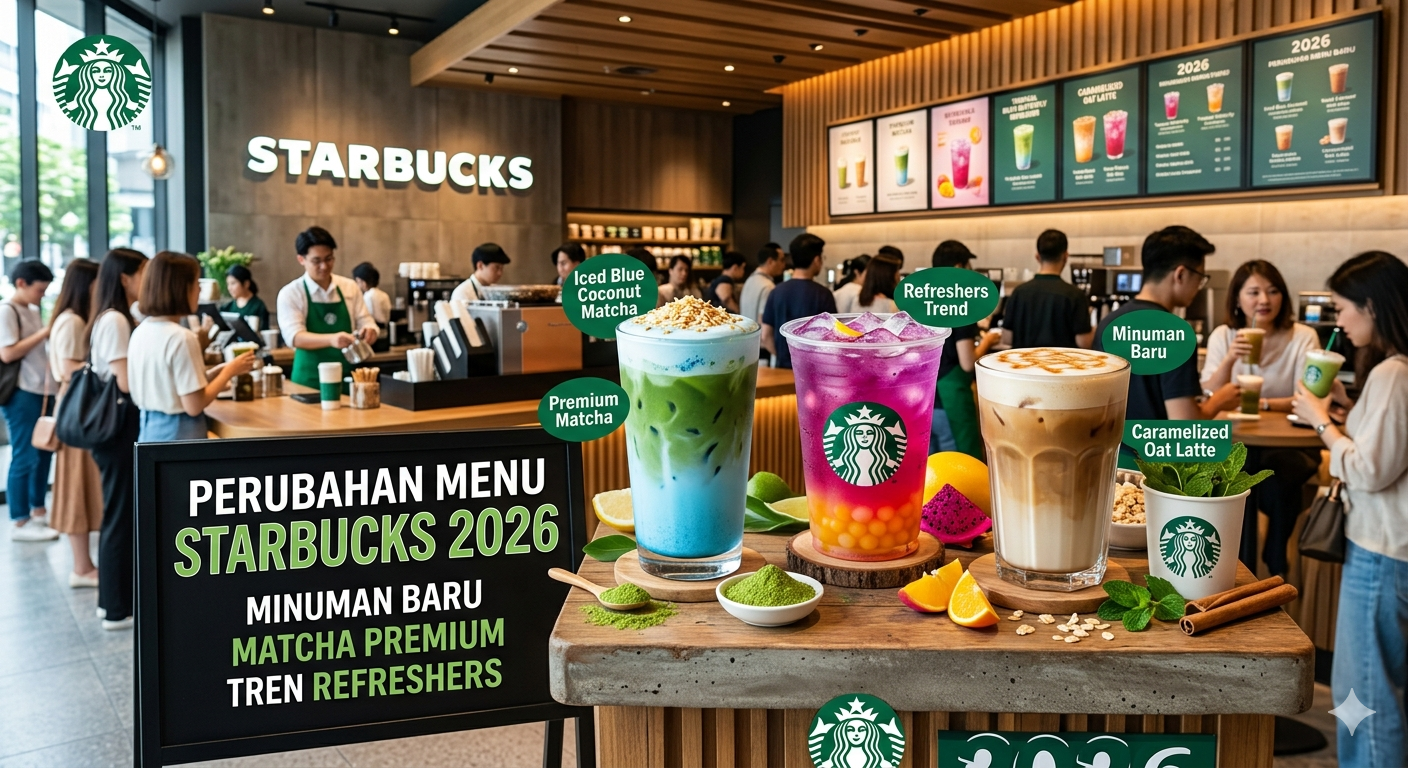 Perubahan Menu Starbucks 2026: Minuman Baru, Matcha Premium, dan Tren Refreshers
