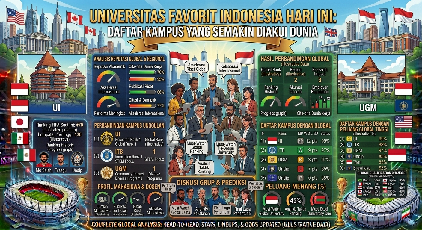 Universitas Favorit Indonesia Hari Ini: Daftar Kampus yang Semakin Diakui Dunia