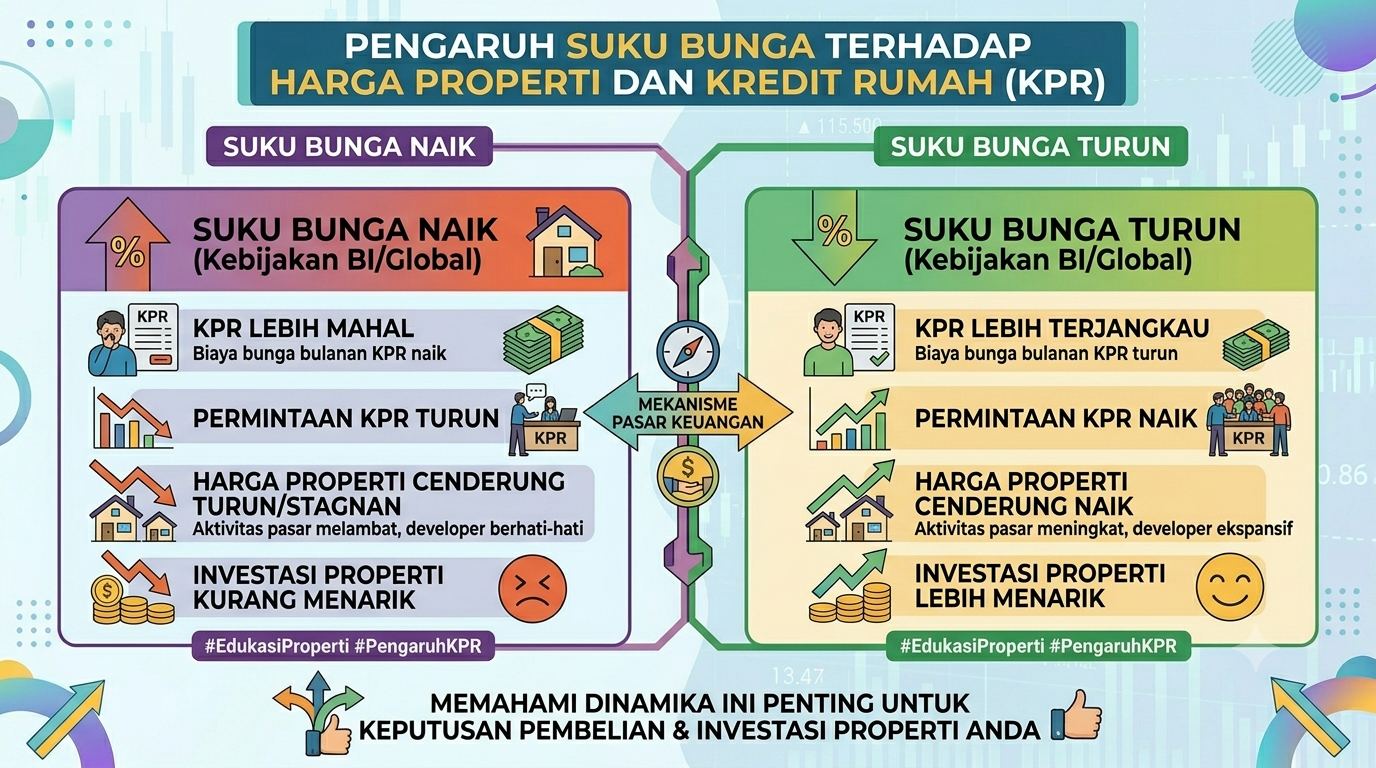 Pengaruh Suku Bunga terhadap Harga Properti dan Kredit Rumah (KPR)