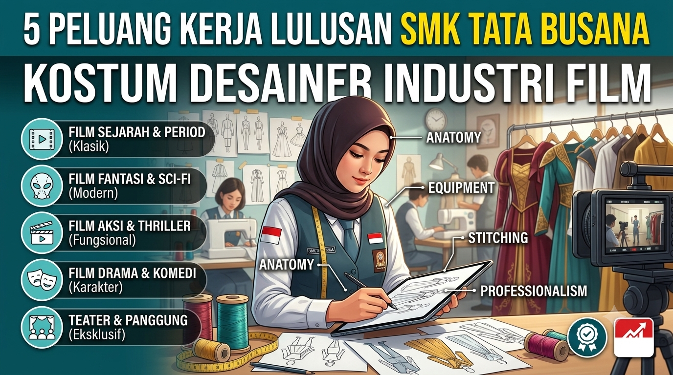 5 Peluang Kerja Lulusan SMK Tata Busana Menjadi Kostum Desainer untuk Industri Film