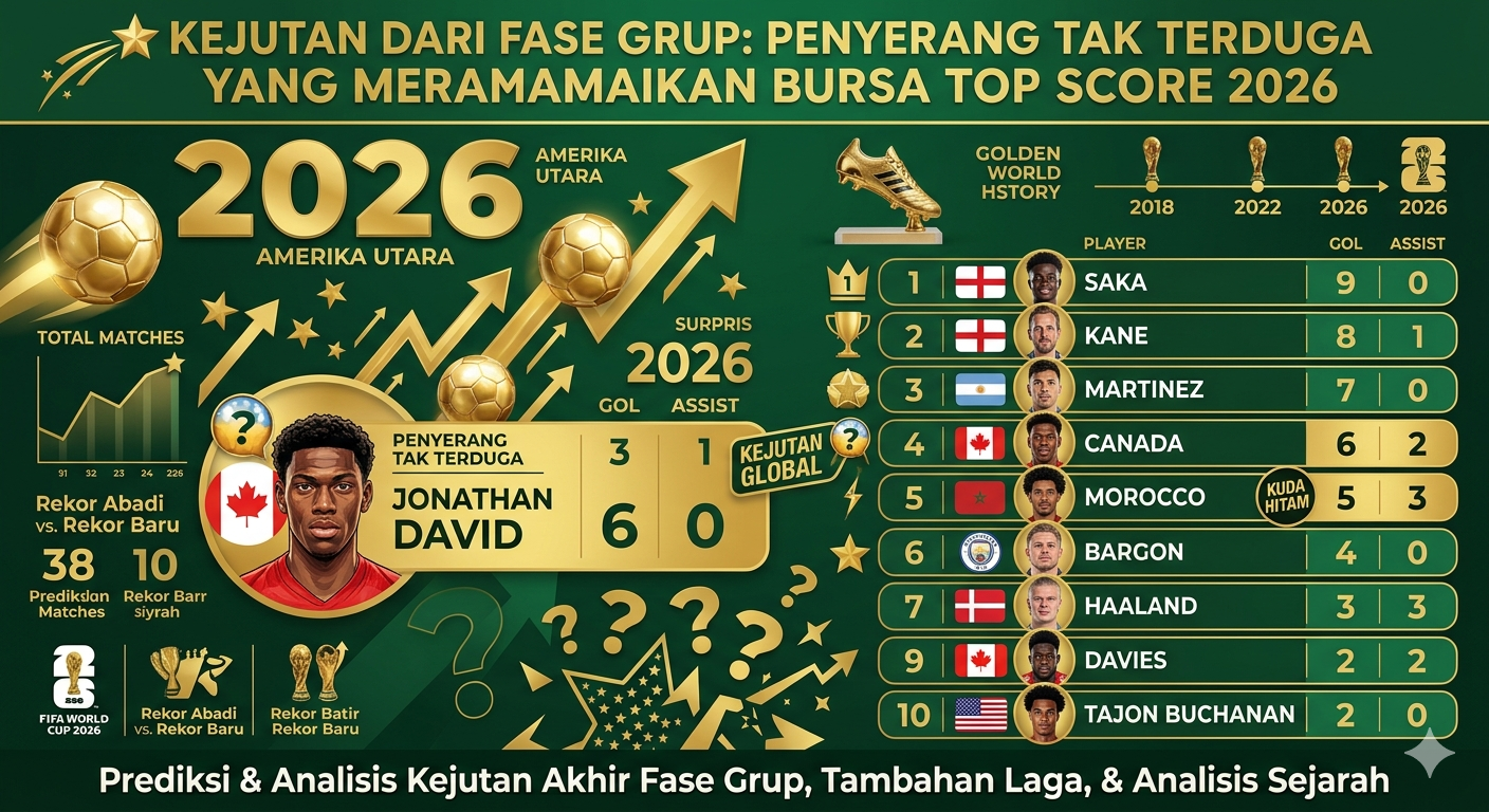 Kejutan dari Fase Grup: Penyerang Tak Terduga yang Meramaikan Bursa Top Score 2026