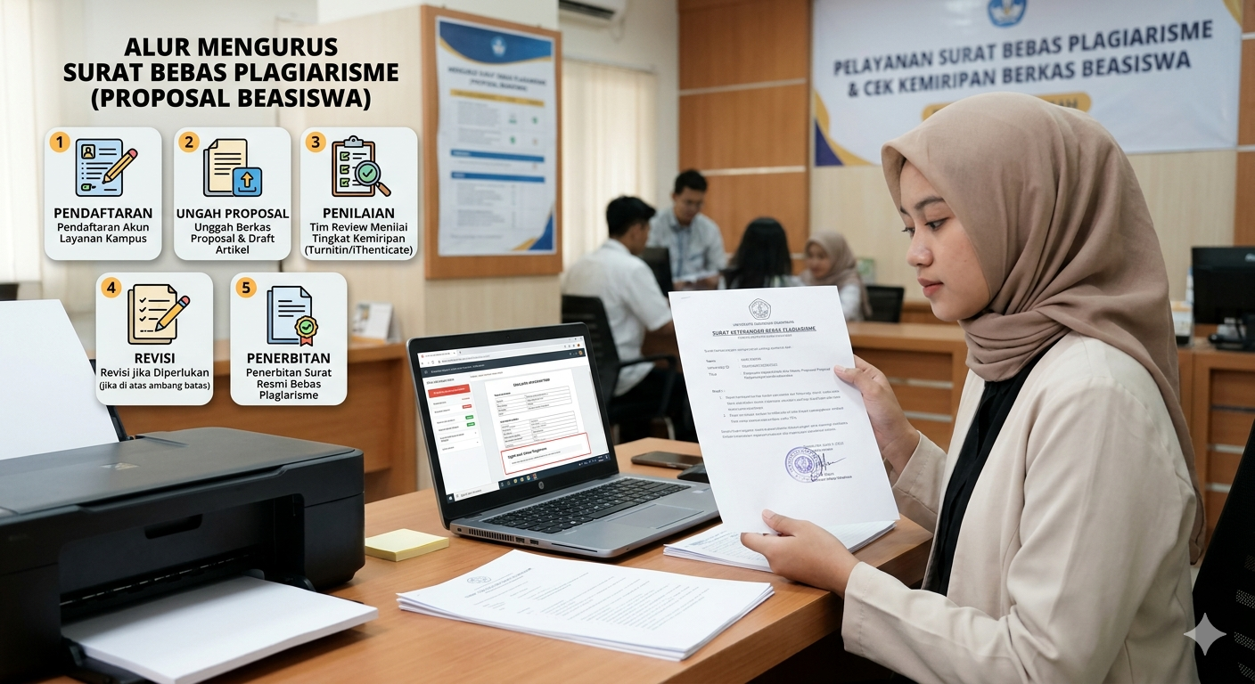 Cara Mengurus Surat Bebas Plagiarisme untuk Syarat Proposal Beasiswa