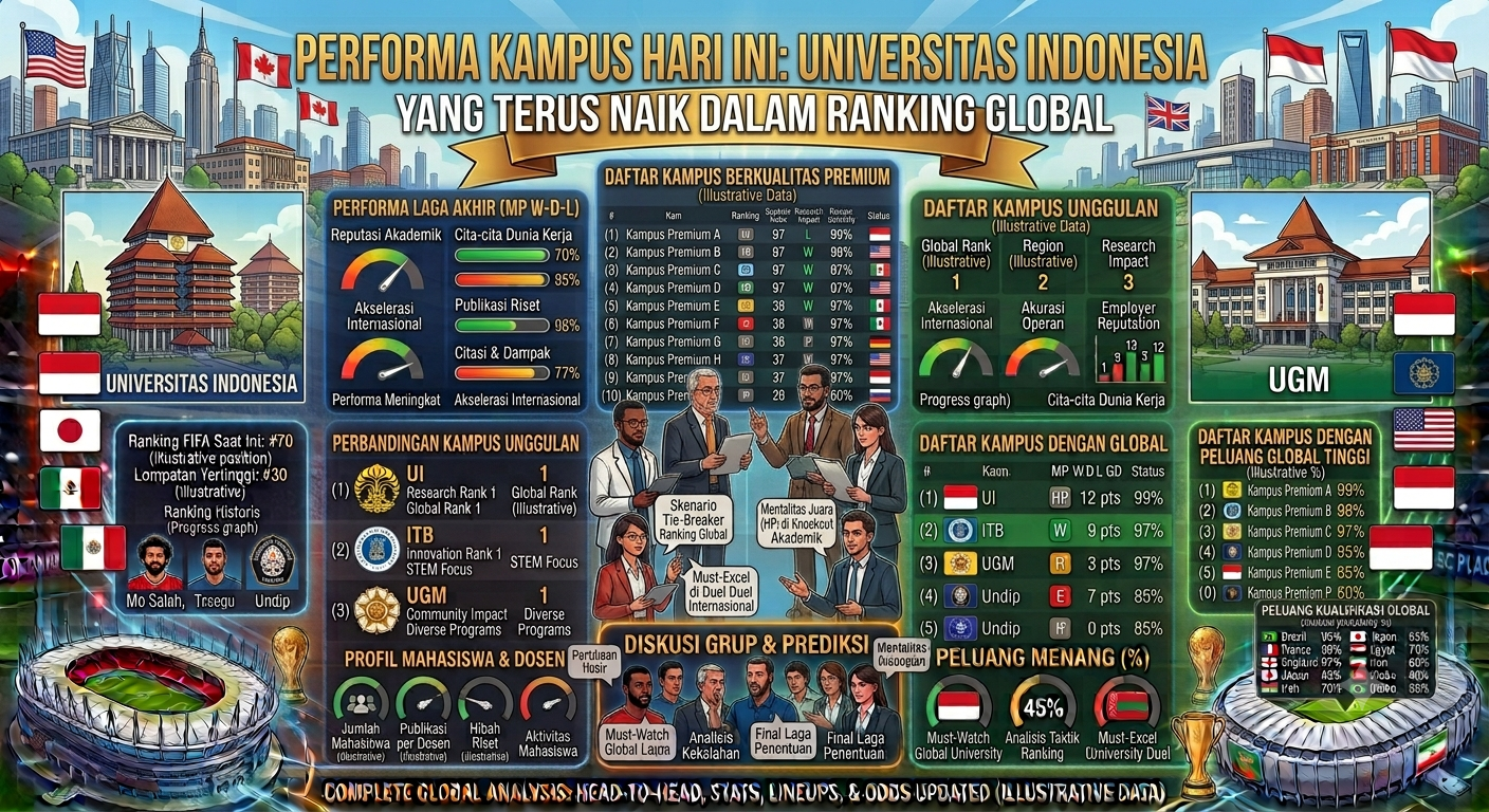 Performa Kampus Hari Ini: Universitas Indonesia yang Terus Naik dalam Ranking Global