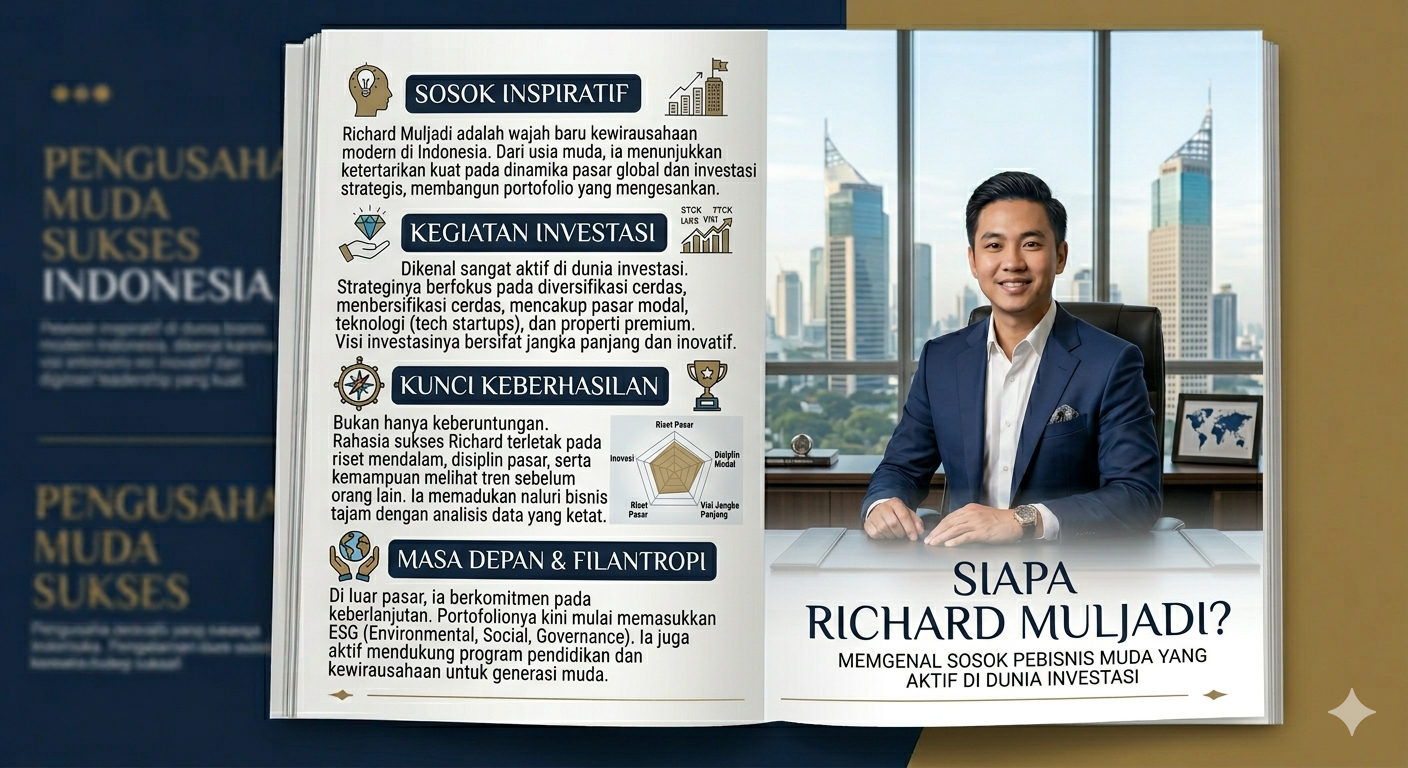 Siapa Richard Muljadi? Mengenal Sosok Pebisnis Muda yang Aktif di Dunia Investasi