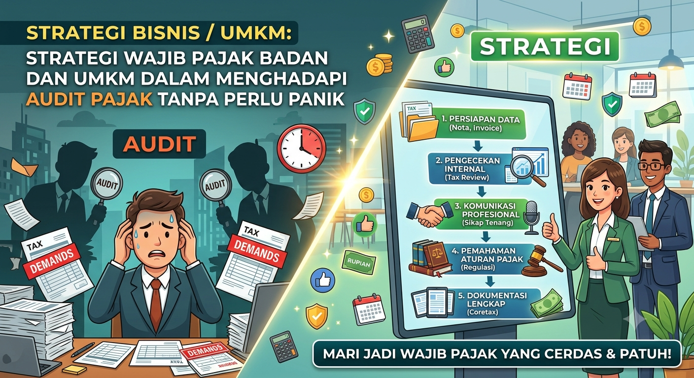 Strategi Bisnis / UMKM: Strategi Wajib Pajak Badan dan UMKM dalam Menghadapi Audit Pajak Tanpa Perlu Panik