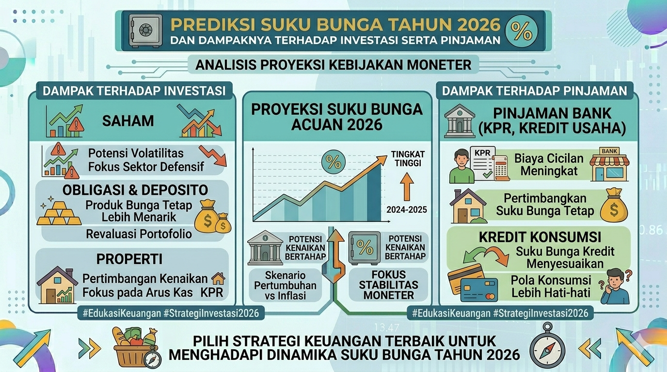 Prediksi Suku Bunga Tahun 2026 dan Dampaknya terhadap Investasi serta Pinjaman