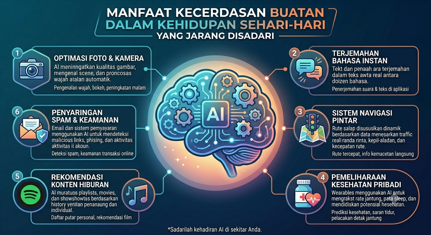 Manfaat Kecerdasan Buatan dalam Kehidupan Sehari-hari yang Jarang Disadari