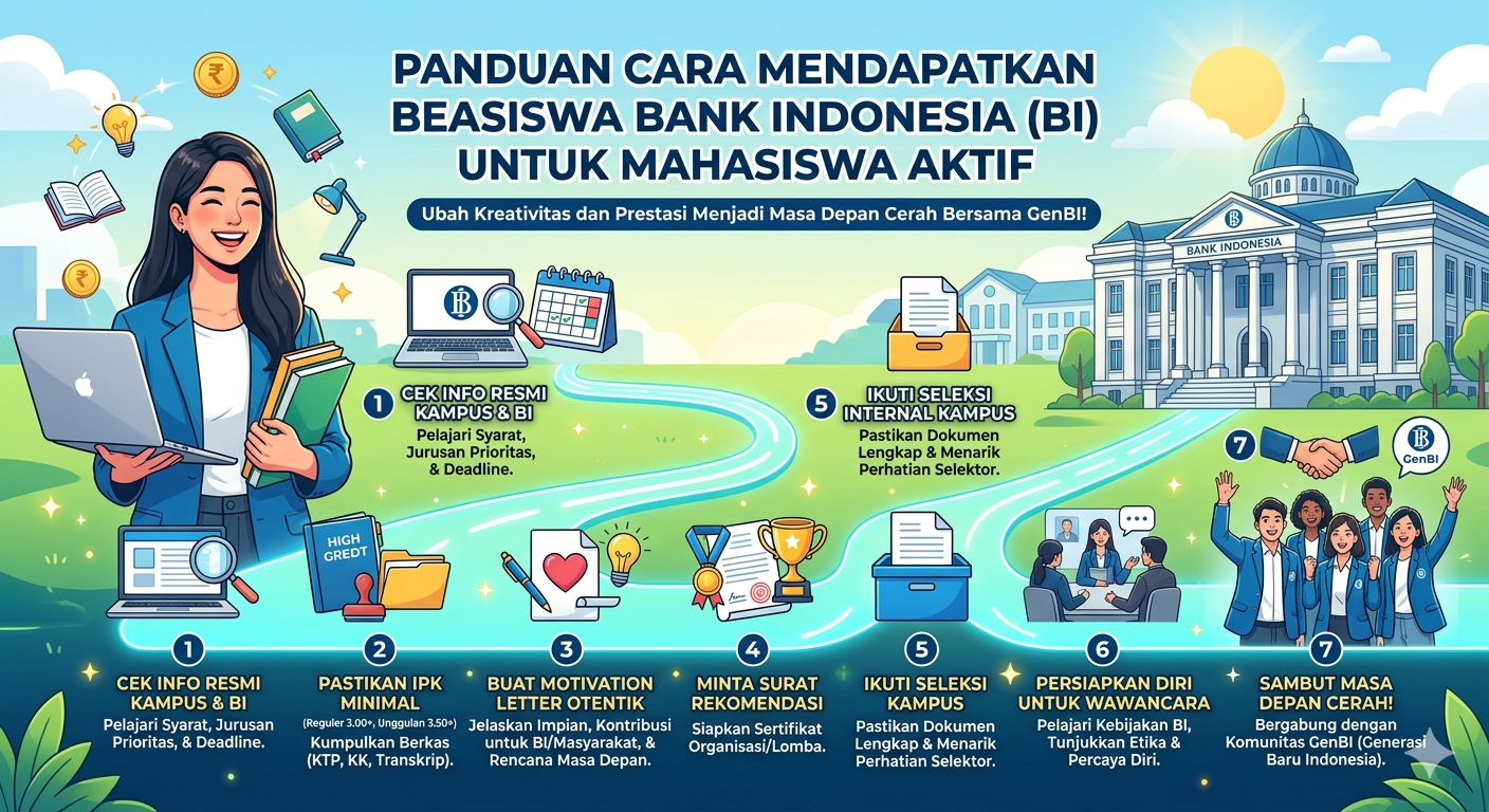 Panduan Cara Mendapatkan Beasiswa Bank Indonesia (BI) untuk Mahasiswa Aktif